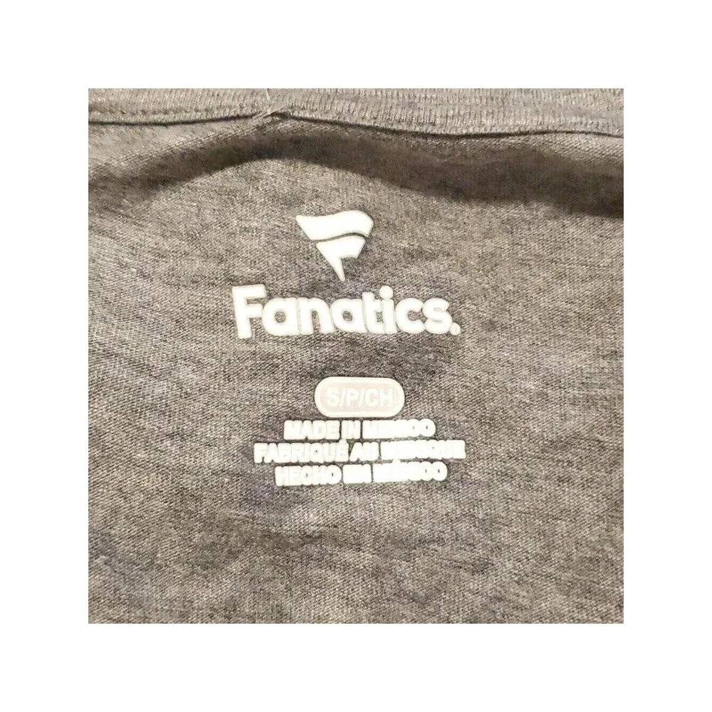 Fanatics Kansas City Royals V-Neck T-Shirt Baseball Gray White S